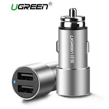 Dual USB Car Charger 3.6A  UGREEN CD169(50591) GREY GK